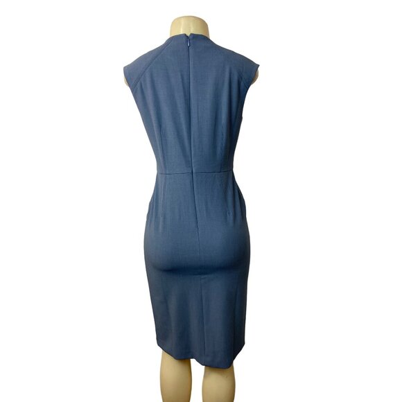 Ann Taylor Women's Blue Pegged Dress Sz 2 (EUR 38) - NWT - Picture 4 of 7